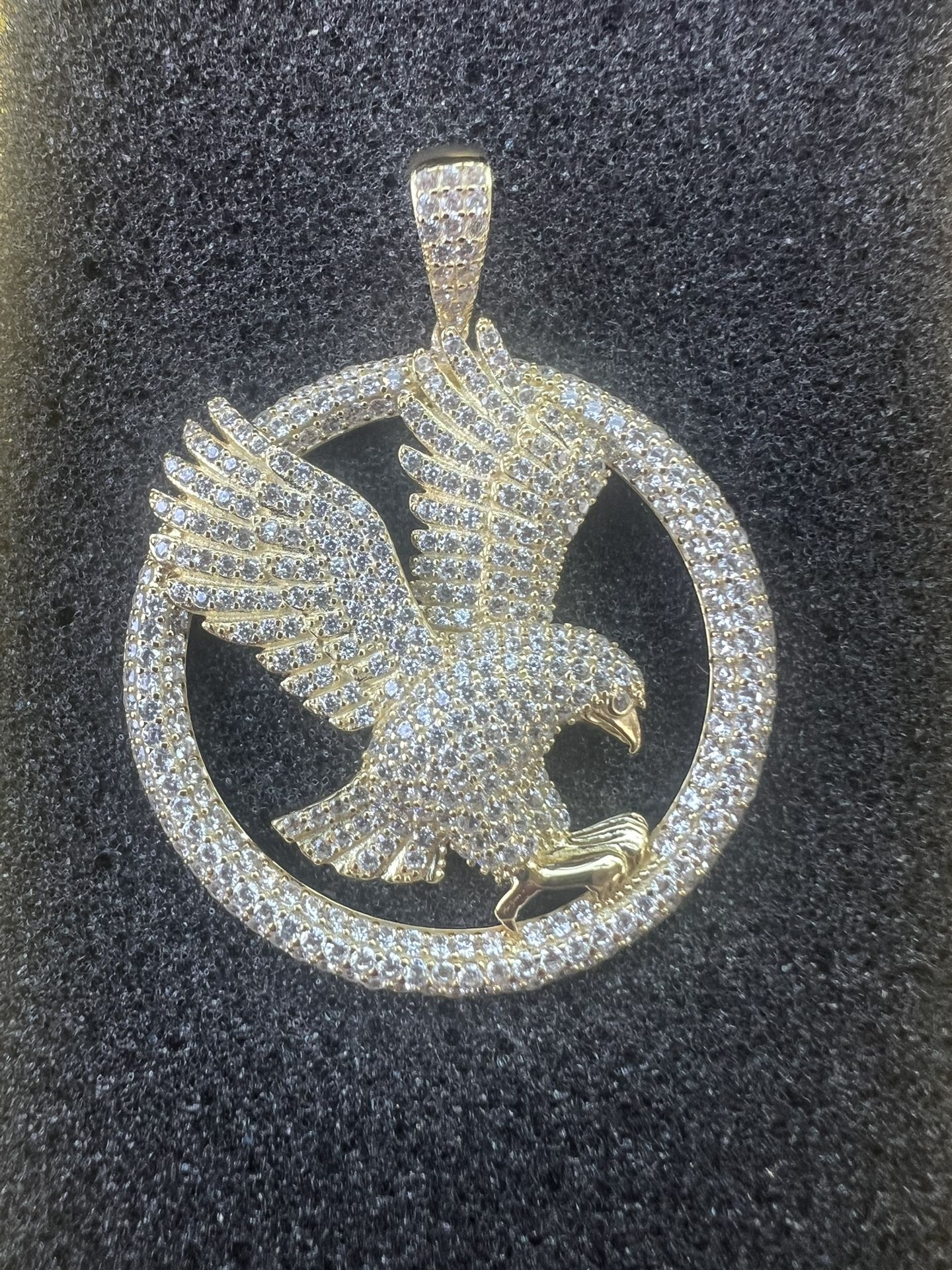 Iced Out Eagle Pendant 