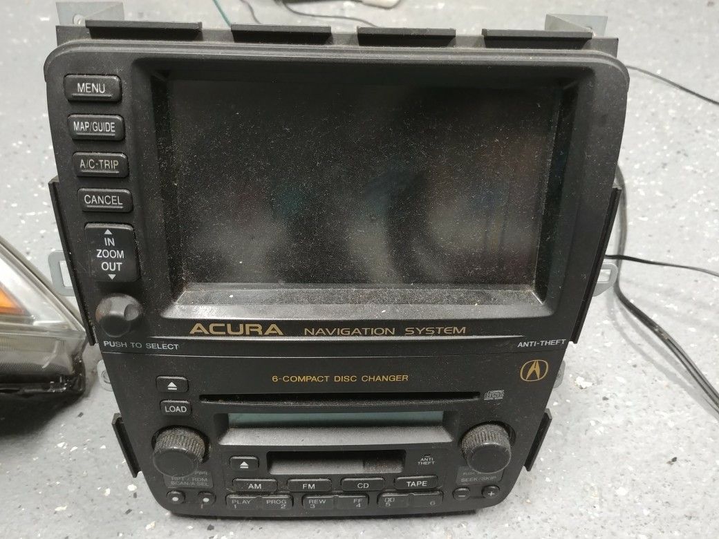2002 -2004 ACURA MDX HEADLIGHTS AND RADIO/CLOCK/GPS