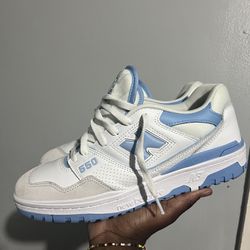 New Balance 550 White/Baby Blue Color Way