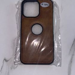 New Brown Leather iPhone 12/ 13/ 14 Pro Case