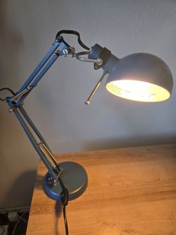 Ikea adjustable blue work lamp