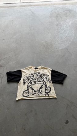 Mixed emotions cropped tee men’s