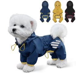 Waterproof Dog Rain Jacket With Hood
