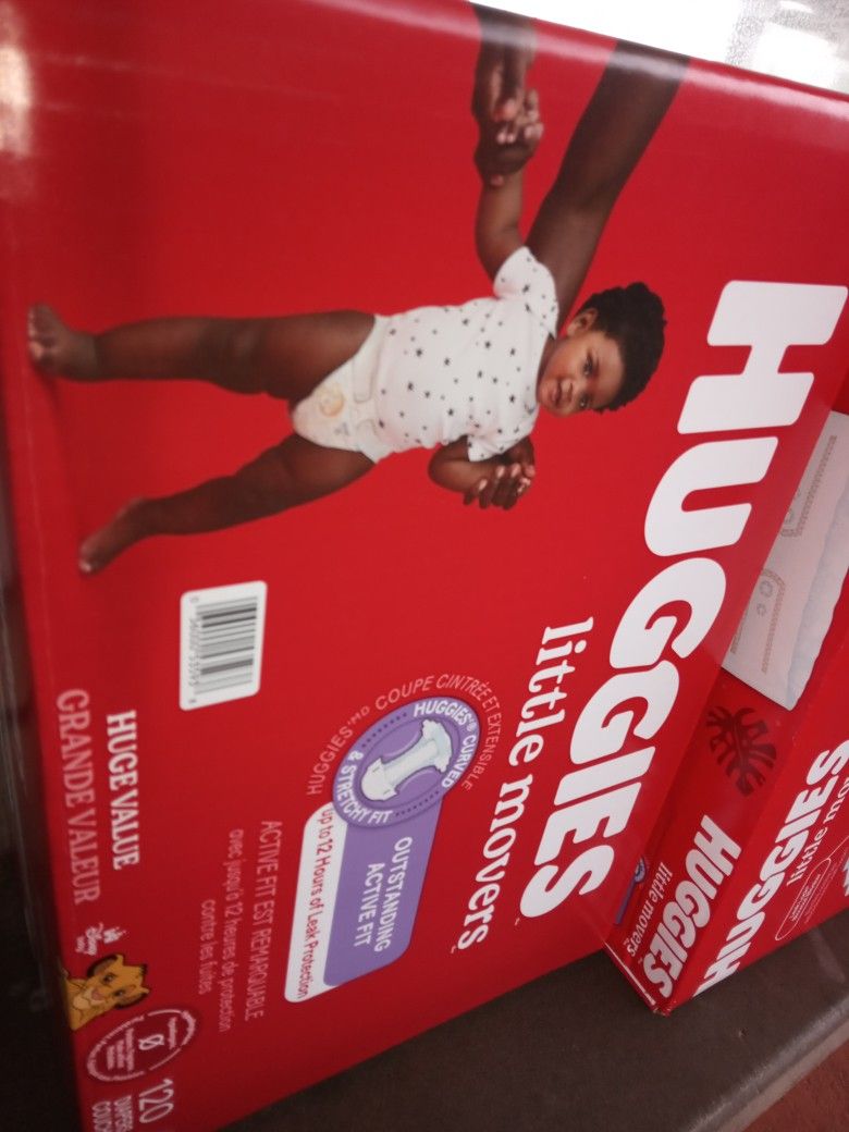 HUGGIES SIZE 4....TWO BIG BOXES