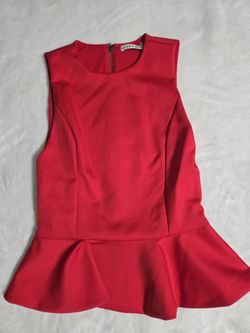Nwd Alice + Olivia Poppy Crew Neck Peplum Top $275