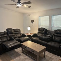 Brown Leather Ashley Furniture Couch’s 
