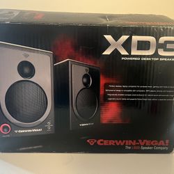 Cerwin Vega XD3 Powered Desktop Speakers.