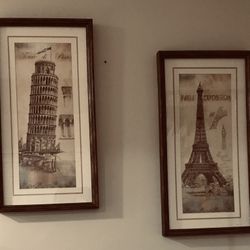Brand New 25 1/2” Tall & 13 1/2” Wide Pictures Has Very Beautiful Frame $25 Ea.
