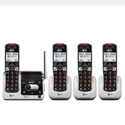 AT&T BL102-4 DECT 6.0 4-Handset Cordless Phone for Home

