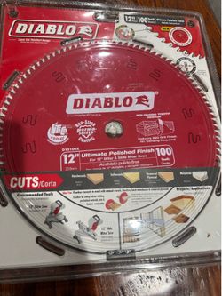 Diablo 100 teeth Ultimate Polished Finish Wood