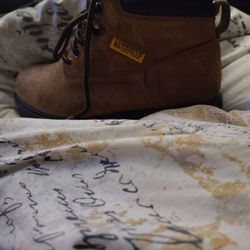 Work Boots Steel Toe Size 9.5 . 