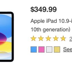 Blue iPad 10th Gen 