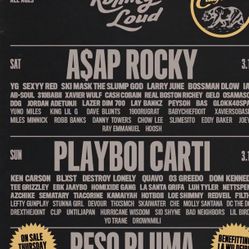 ROLLING LOUD 🎤🔥 (2) SATURDAYS 🎫🎫 MARCH 15  $180 