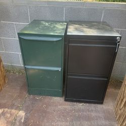 2 Small File Cabinets