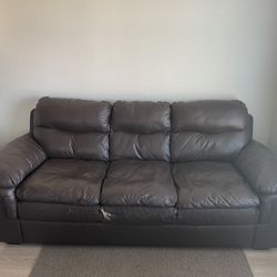 Leather Sofa / Couch Set
