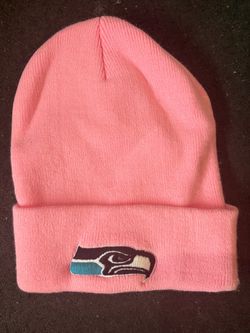 New Toddler girls pink Seattle Seahawks beanie hat