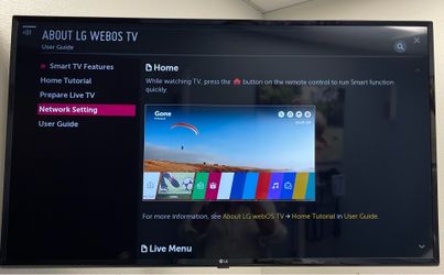 LG WEBOS Smart TV 43” Class 4K