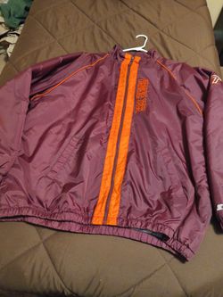 Virginia Tech Jacket With Rayon And Cotton Lining Size X large New Vintage