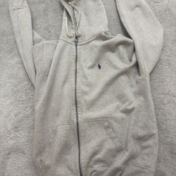Grey Zip Up Ralph Lauren Polo XL