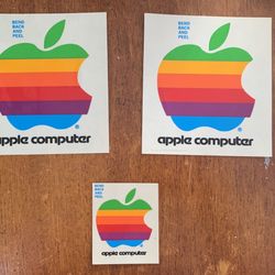 Vintage Apple Computer Stickers