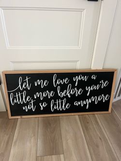 Pending Beautiful wood sign $15