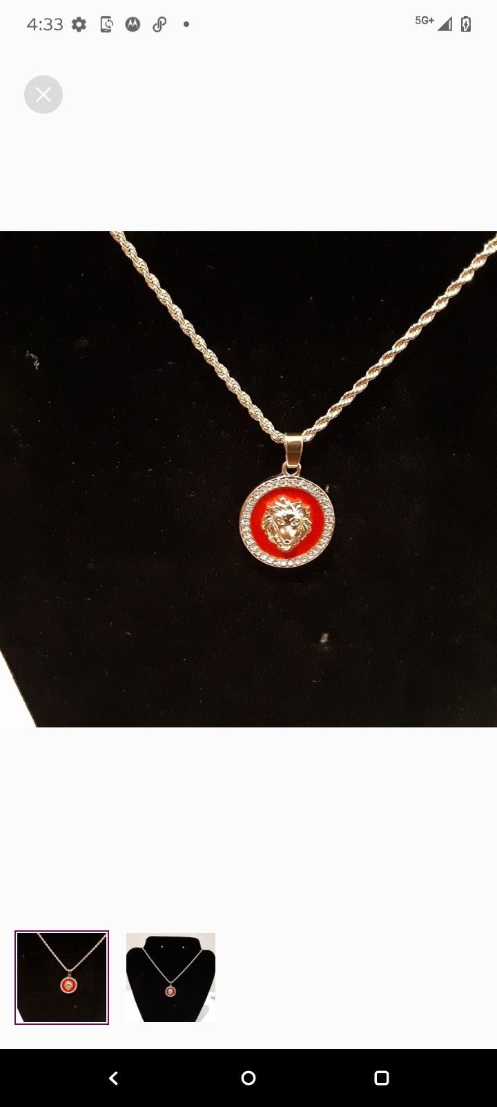 14k Gold-plated 24-in Chain With Pendant