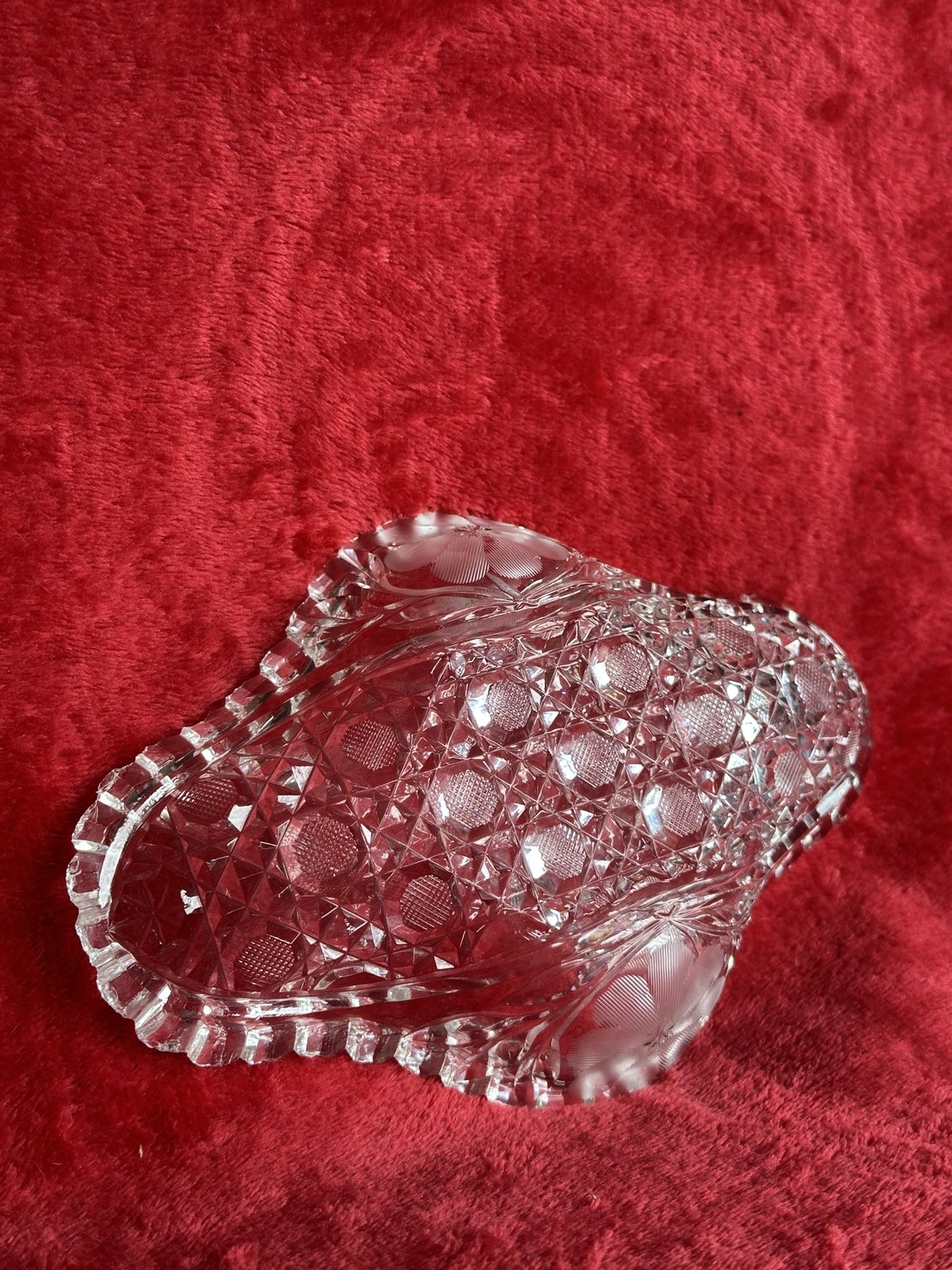 Imperial Glass Cut Crystal Candy Dish – Vintage