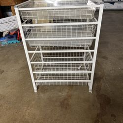 metal shelves