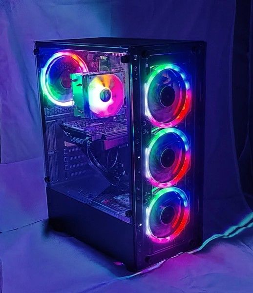 8 Core Intel CPU 16GB RAM GEFORCE 1660 RGB GAMING PC Desktop Tower