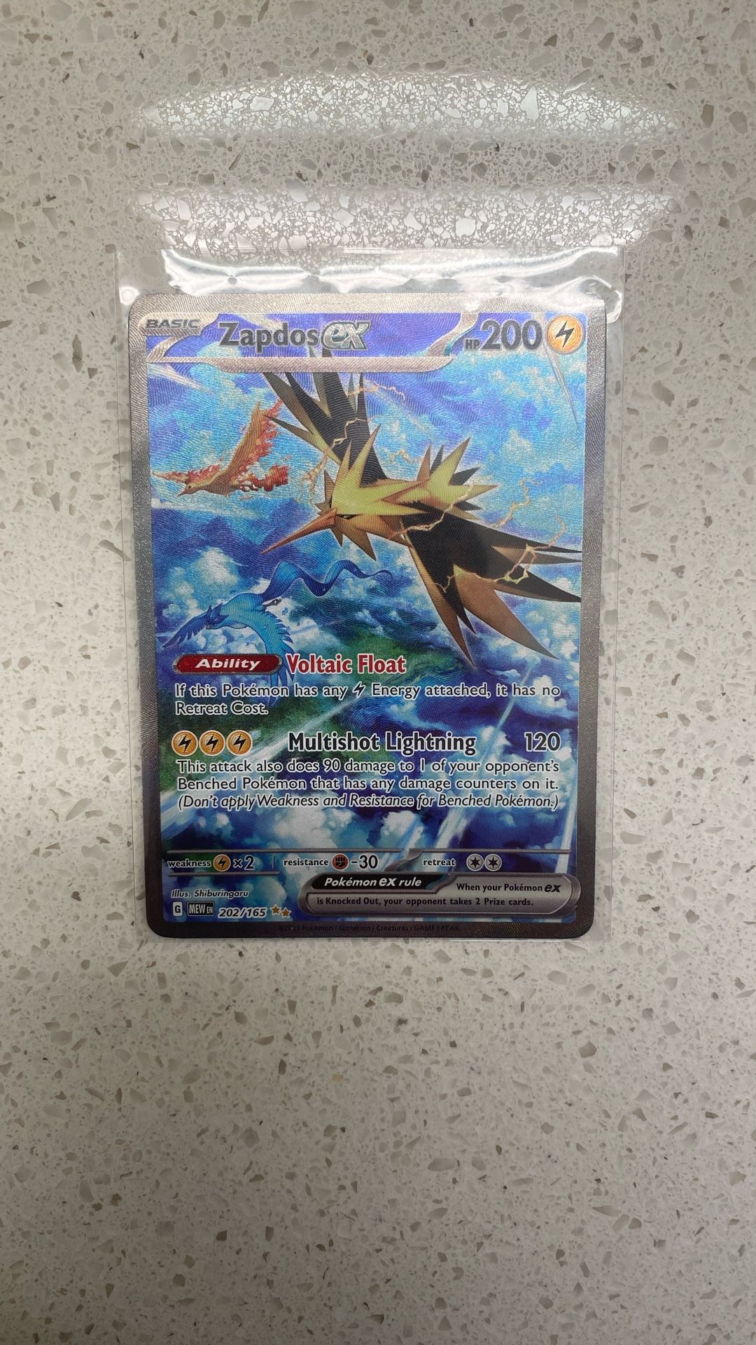 151 Zapdos Ex SIR 202/165 (151 discontinued)