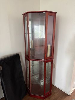 corner curio cabinet