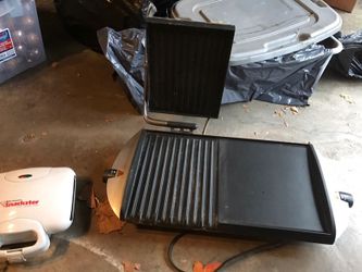 gorge Forman with flat grill