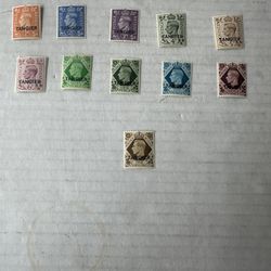 Great Britain Arm Forces Tangier Group Of 11 Mint Hinge 