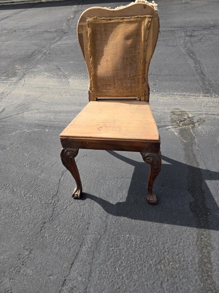 Antique Carved Wood Chair