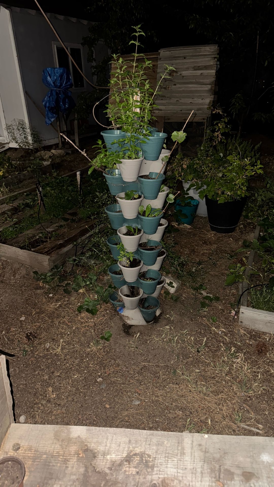 Homemade Flower Plant Potter 33 Pots Vertical Detachable