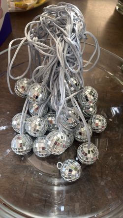 21 disco ball necklaces