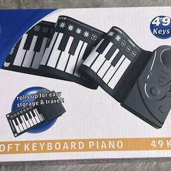 49-Key Soft Keyboard Piano Roll Up 30 Function Mode Buttons. NEW !!  Portable