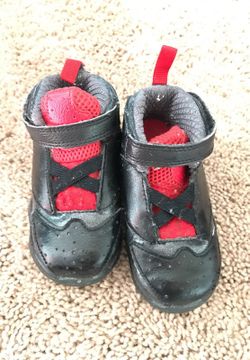 Black and red Jordan's
