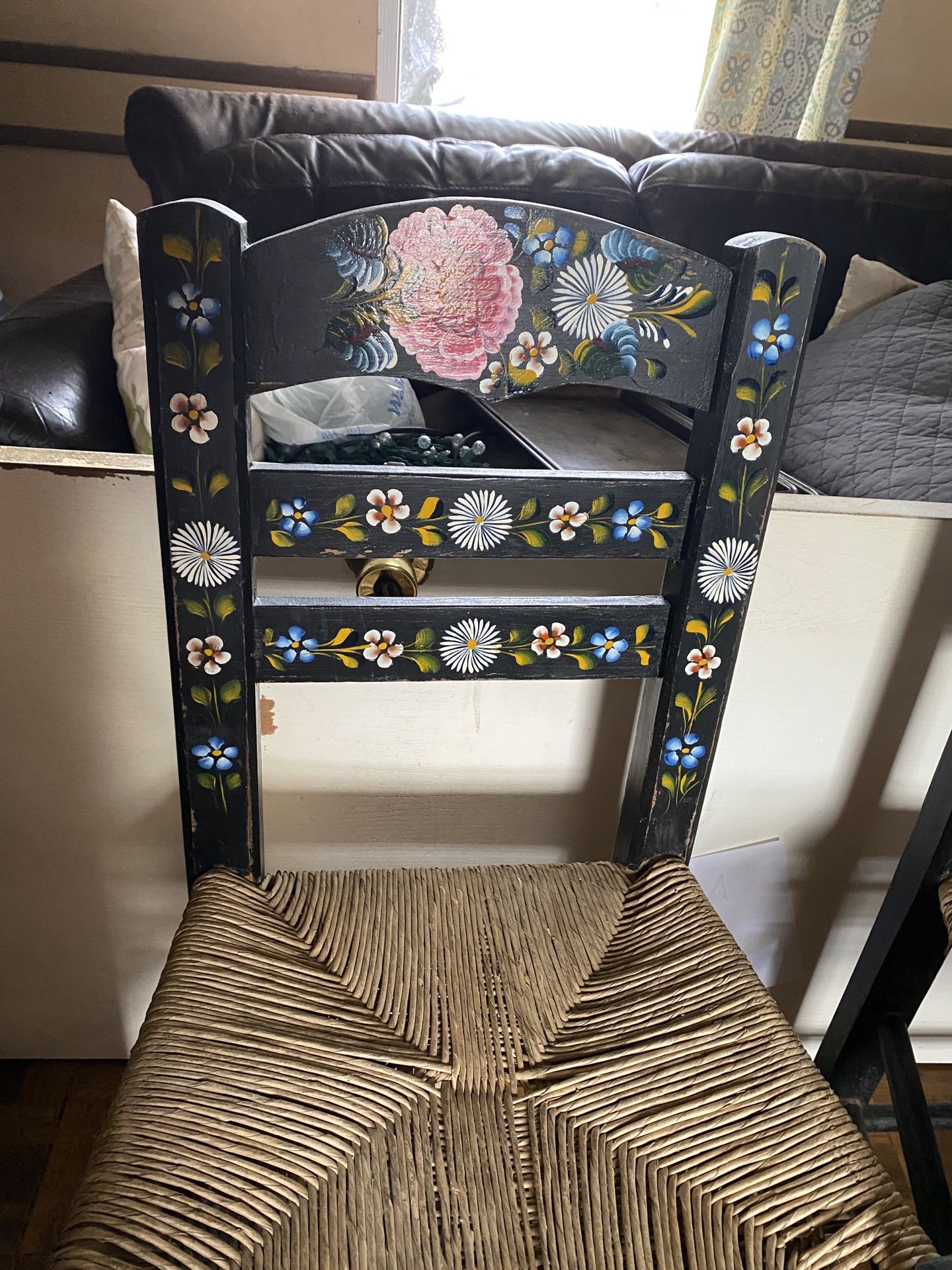 True Folkloric, Hand Painted Mexican Chairs, Set Of 4