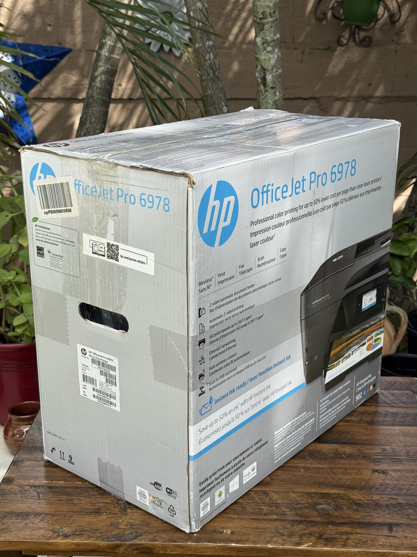 HP OfficeJet Pro 6978 All-in-One Wireless Printer Fax Scanner Copier Ink Ready