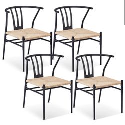 Brand New Still In BOX- 4 Wishbone Dining Chairs 