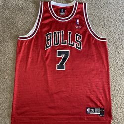 Sz 2XL Reebok Chicago Bulls #7 Ben Gordon Jersey