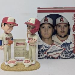 Anaheim, Angels Mike, Trout, And Ohtani Bobble Head