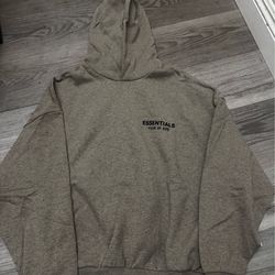 Essentials hoodie heather grey