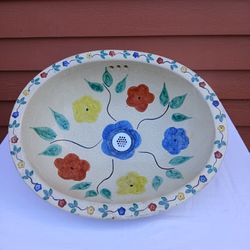 Hand Crafted Mexican Talavera Ceramic Drop in Sink