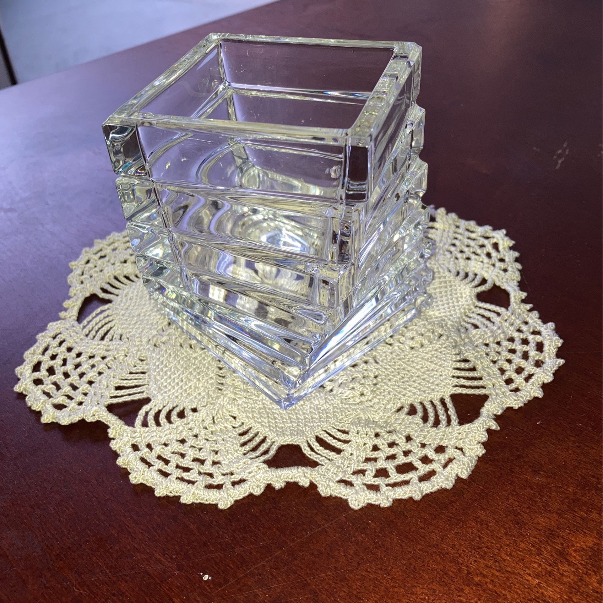 Rosenthal Lead Crystal Geometric Vase