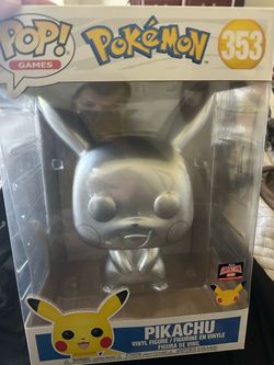 Funko Pop Pokémon Silver Pikachu #353 Target Con Exclusive