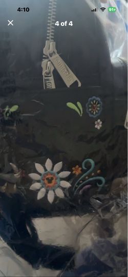 Loungefly Disney Floral Embroidered Bag