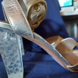 Coach Gold Leather Evening Shoe