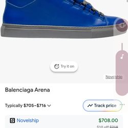Balenciaga Arena Electric Blue Shoes